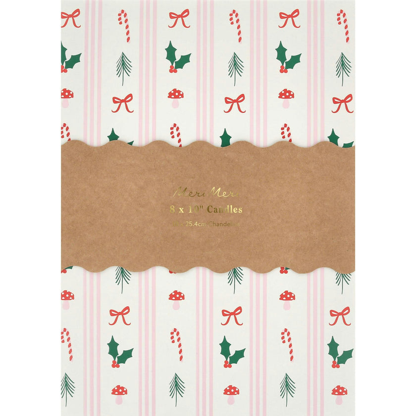 Festive Patterned Table Candles