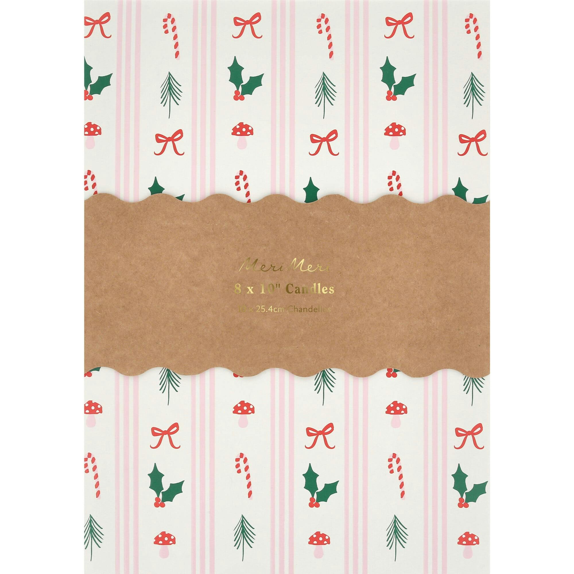 Festive Patterned Table Candles