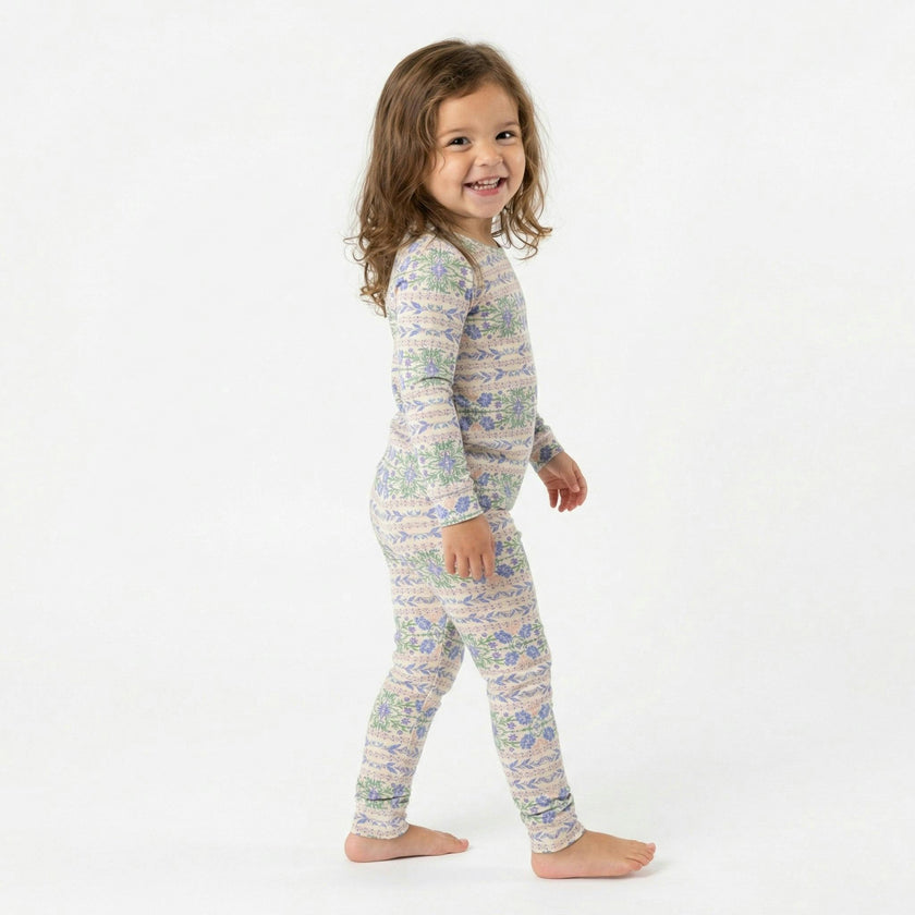 Spring Cascade Bamboo Toddler Pajama Set