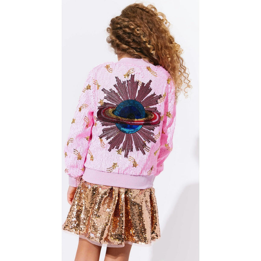 Galaxy Star Sequin Bomber