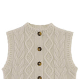 Landien Merino Wool Vest | Crispy White