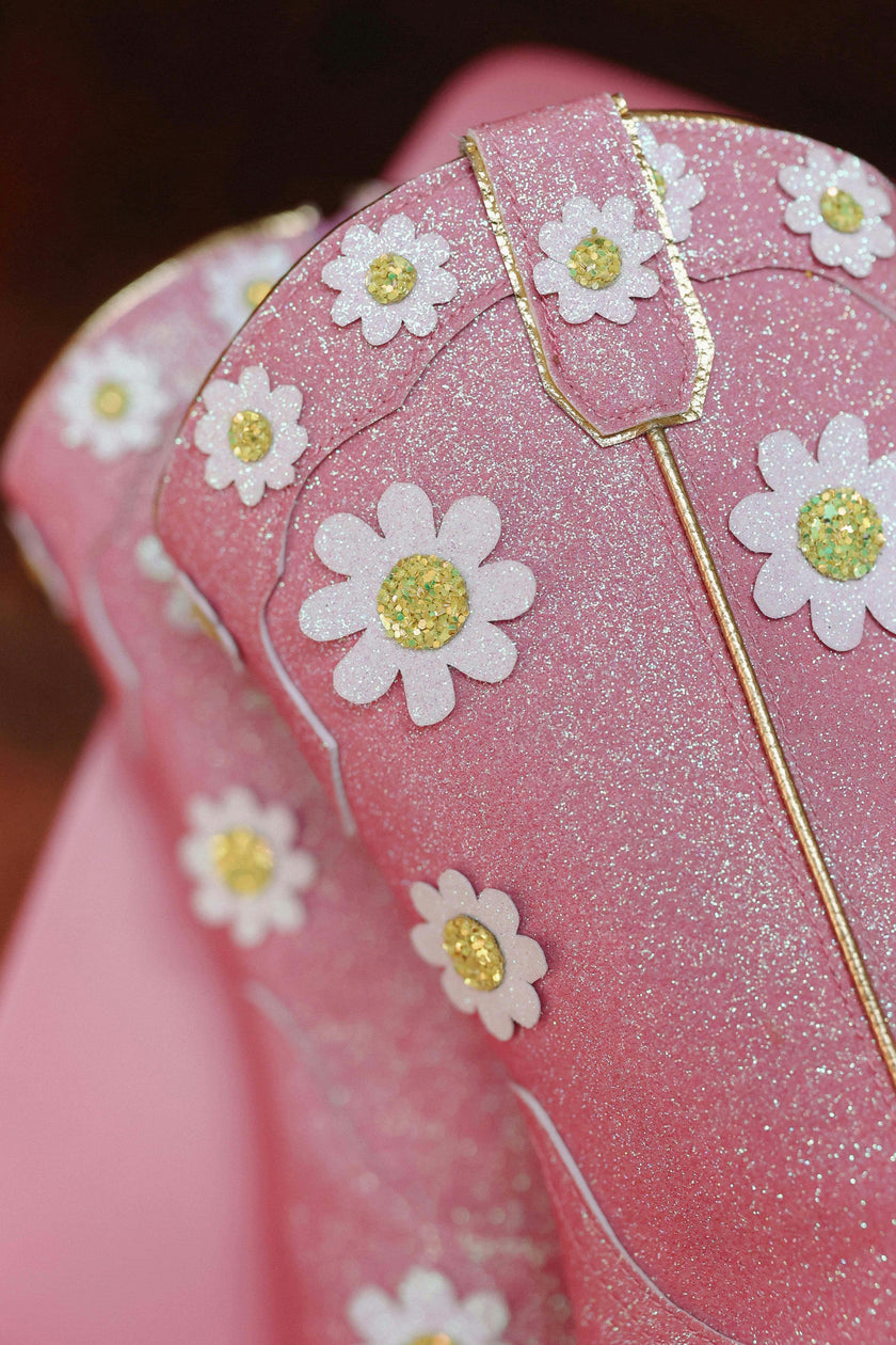 Cowgirl Oopsie Daisy Boots, Pink