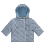Quilted Velour Jacket Blue