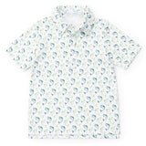Griffin Boys' Pima Cotton Polo Golf Shirt - Jumping Trout
