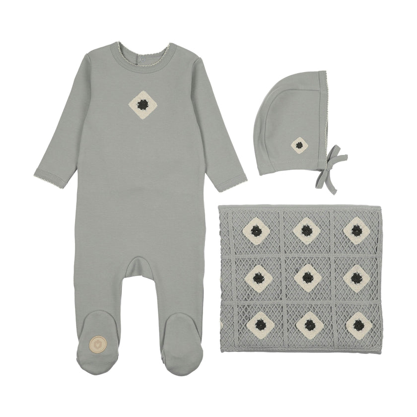 Geo-Floral Layette Set