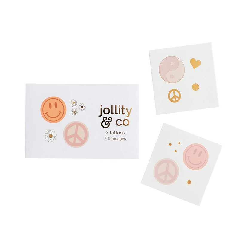 Peace & Love Temporary Tattoos