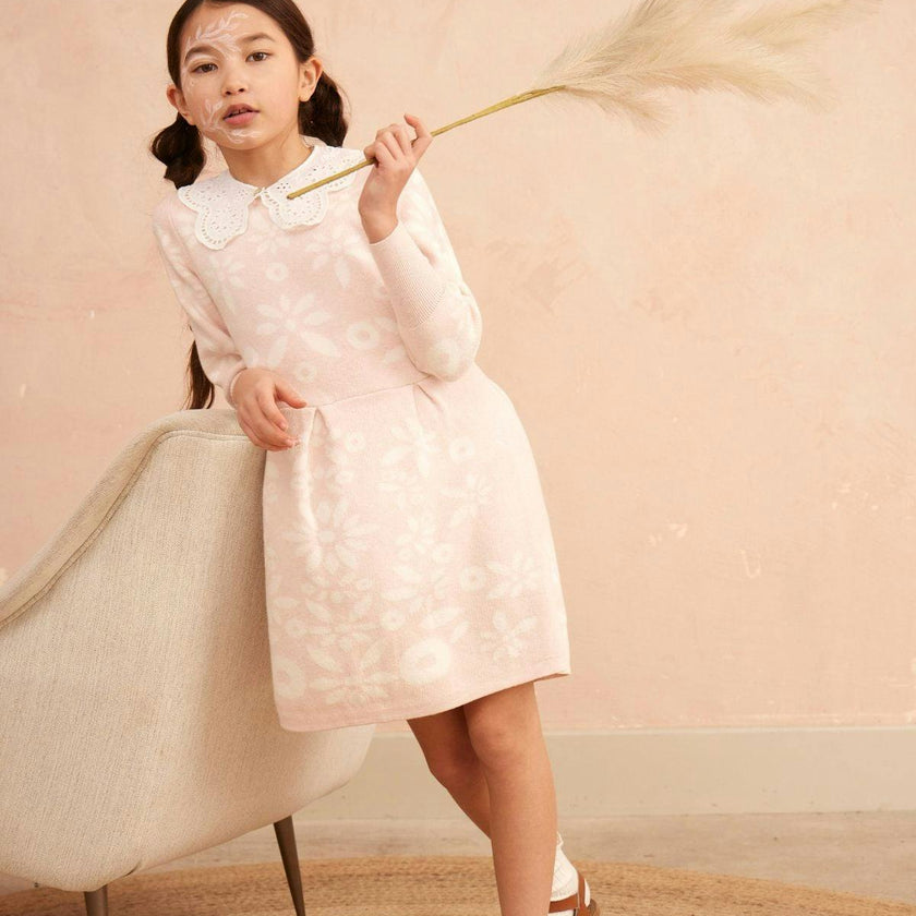 Snowflake Blossom Dress | Blush