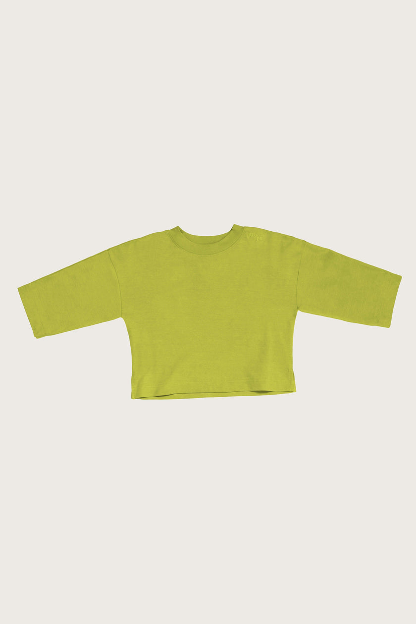 Adult Rory Apple Green Cotton Rib Tee