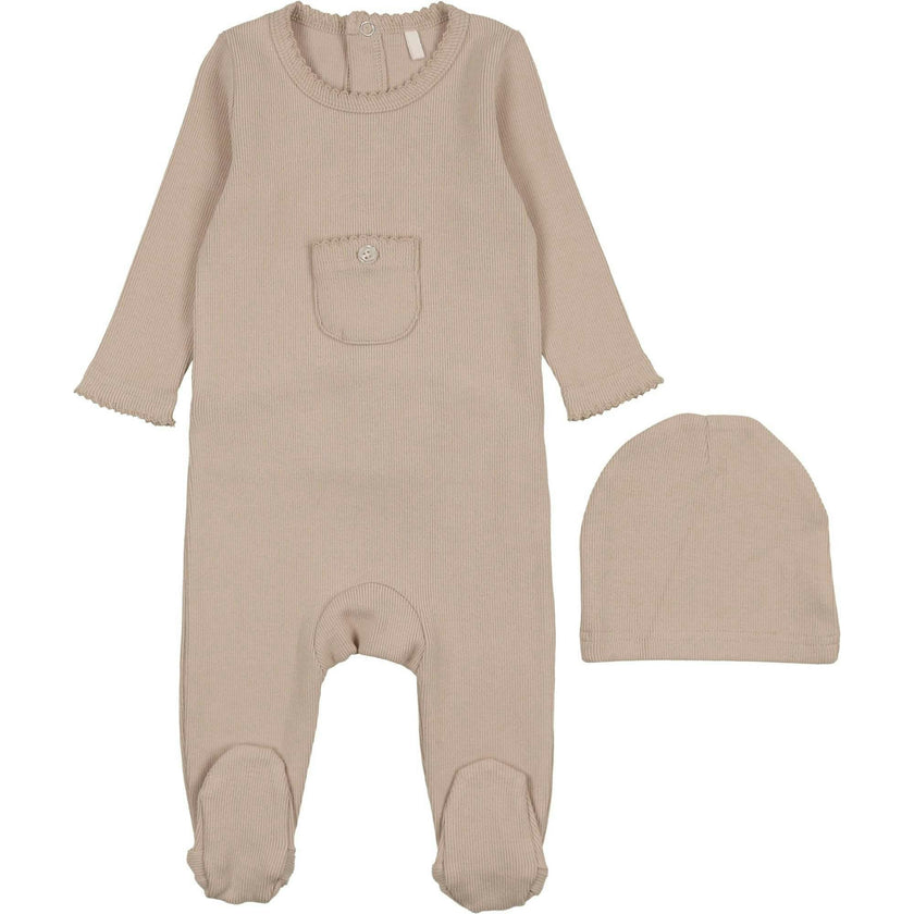 Ribbed Pocket Footie