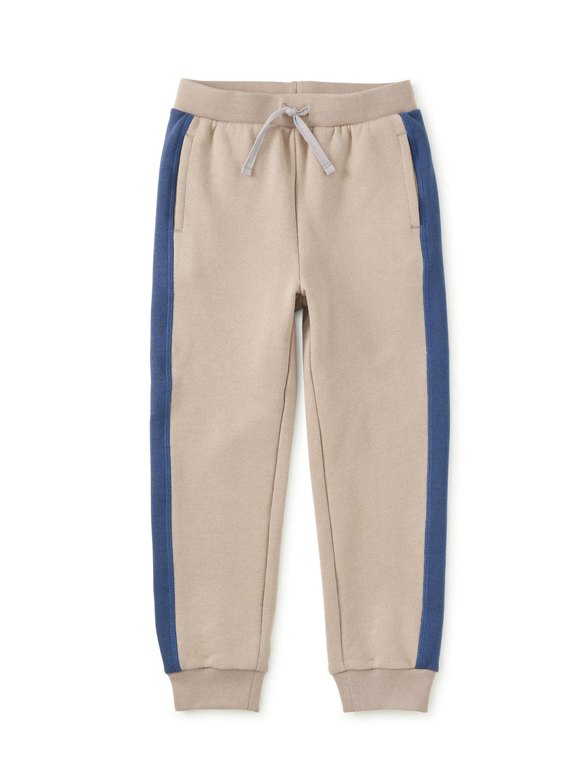 Colorblock Stripe-Out Joggers, Mist