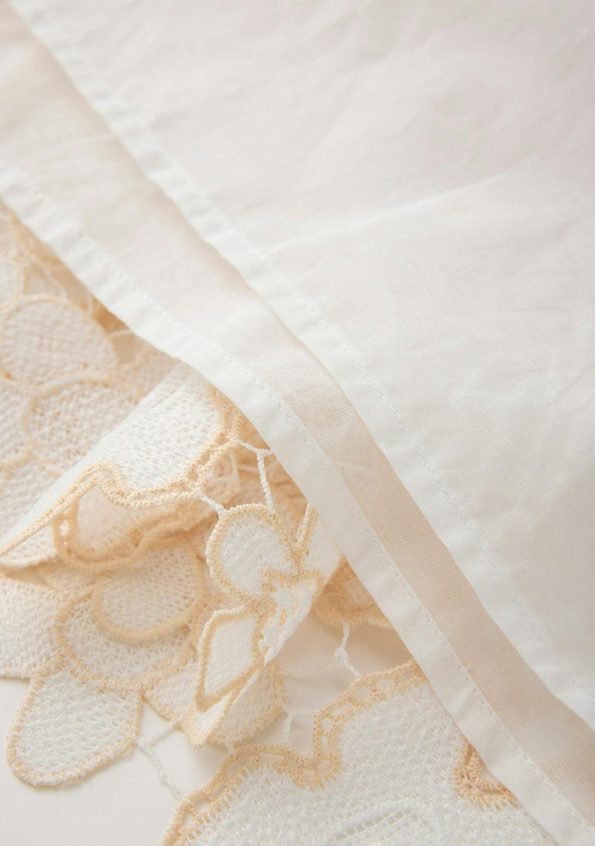 Haley Embroidered Frill Maxi Dress