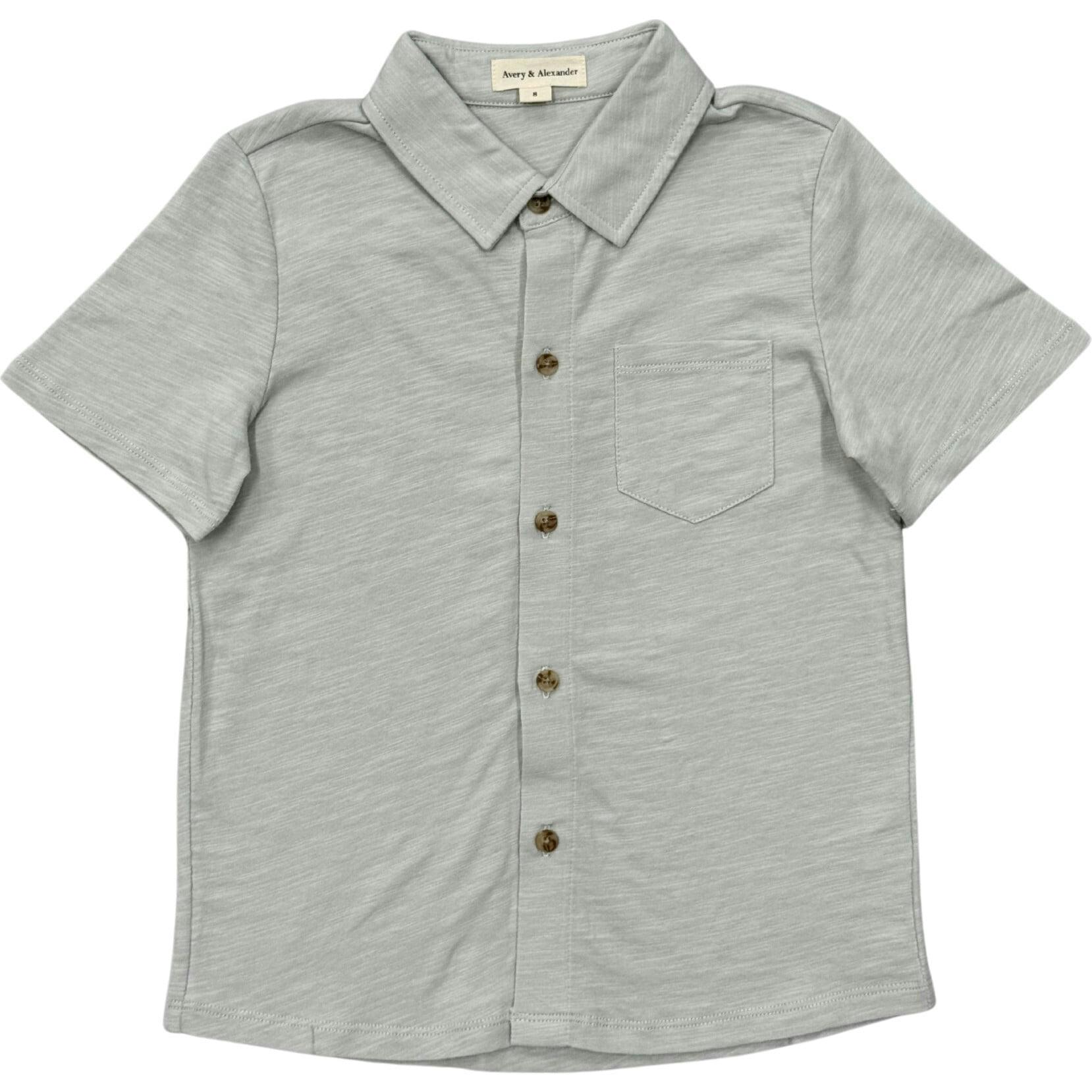 Boy's Collar Button Shirt Desert Sage