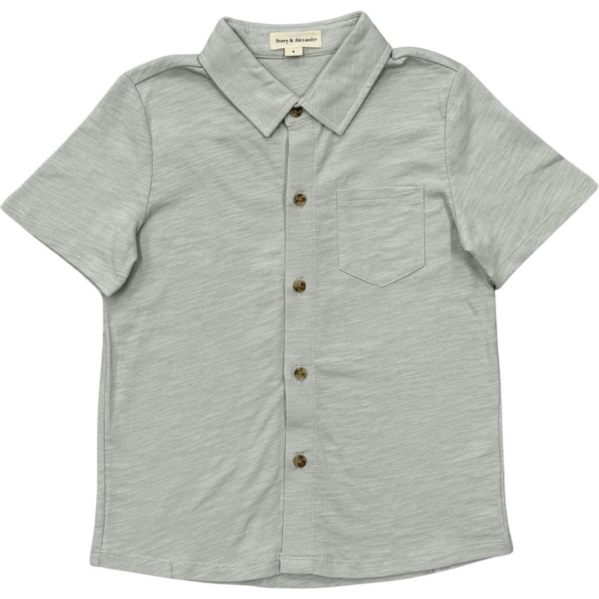 Boy's Collar Button Shirt Desert Sage