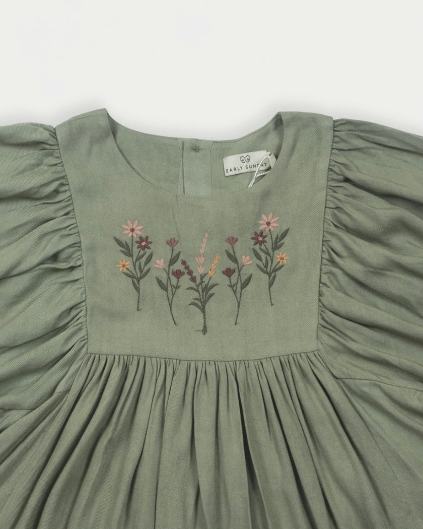 Belle Dress - Sage Green