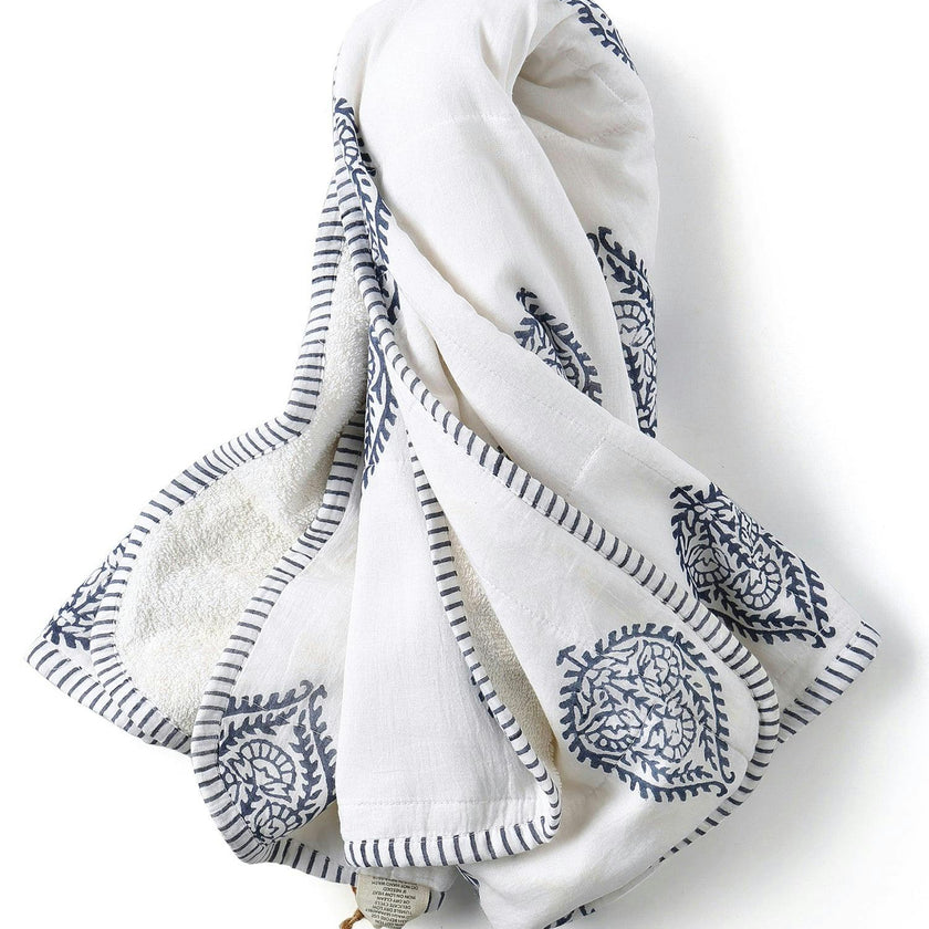 Block-Printed Terry Towel