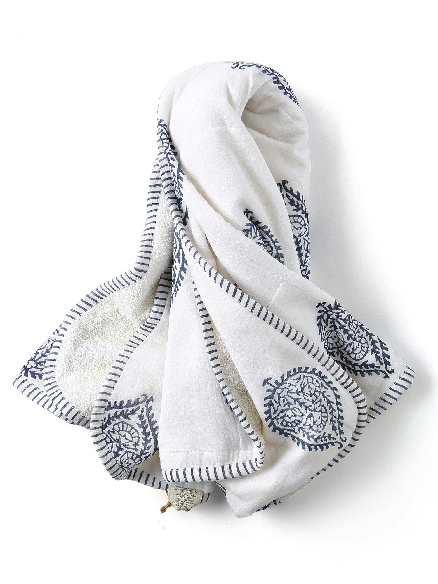 Block-Printed Terry Towel