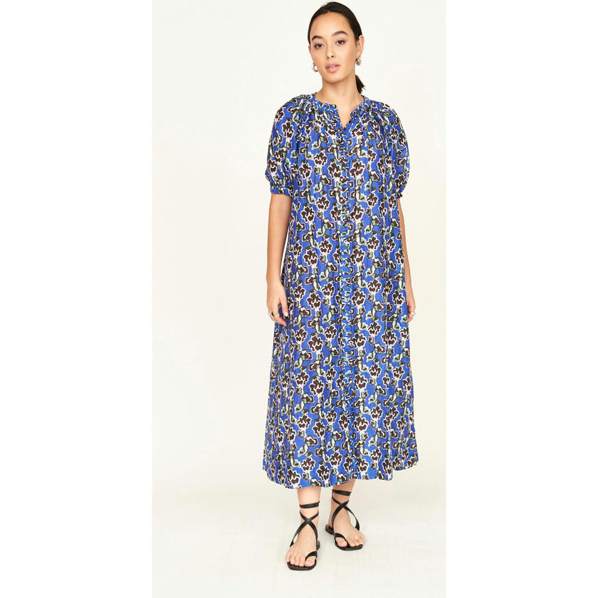 Somerset Dress in Lapis Wildflower