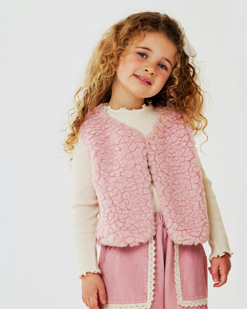 Nari Flower Teddy Vest