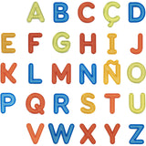 Translucent Uppercase Letters 76 pcs