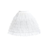 Gray Lace-Bow Top with Tiered Skirt