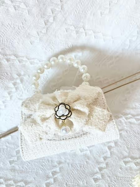 Tweed Purse with Big Tweed Bow