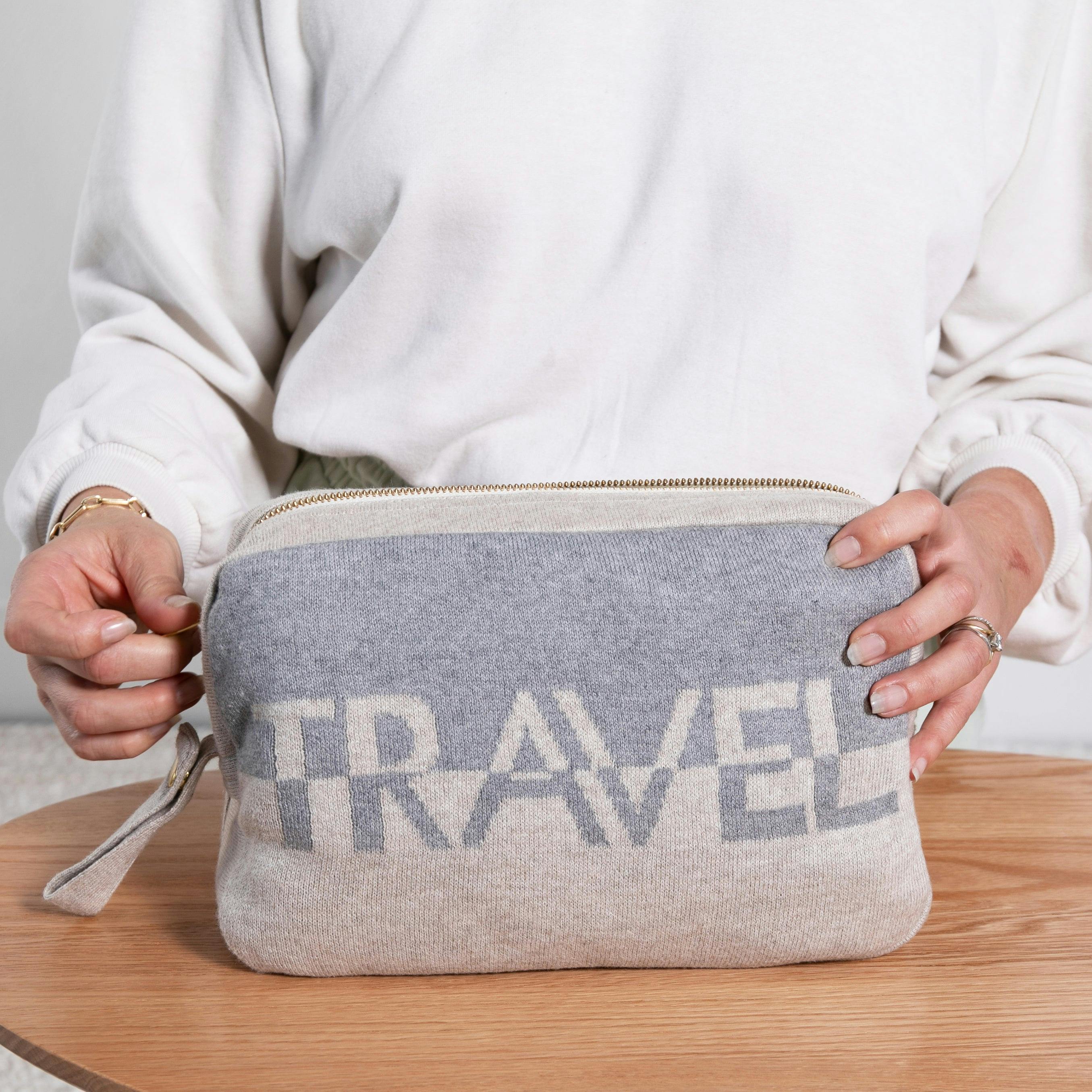 Cotton Travel Blanket Set