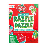 Razzle Dazzle Mini DIY Gem Sticker Kit - Jingle & Joy - 8 Stickers