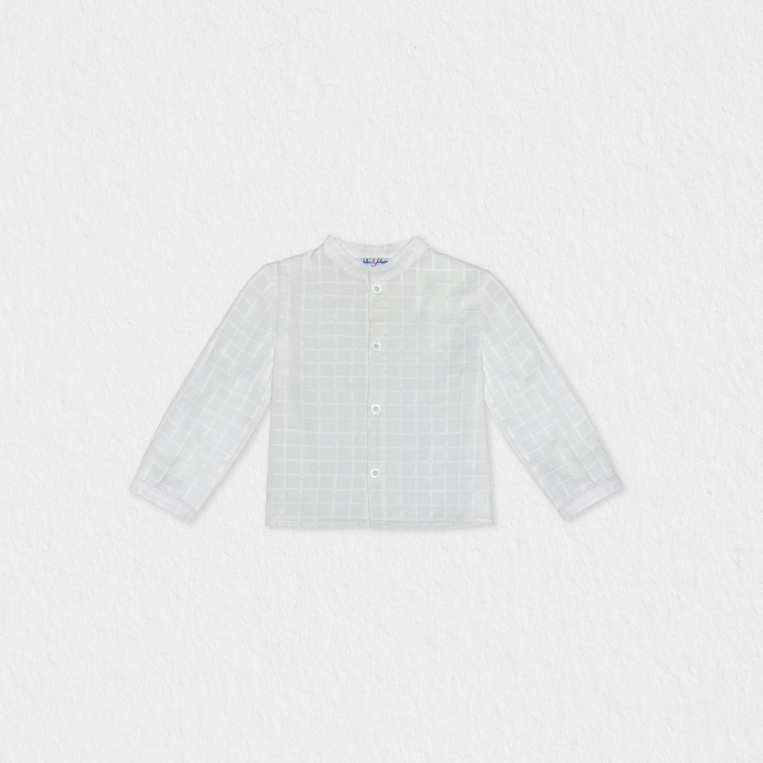 Dilan Baby Boy Shirt LS Cotton, White