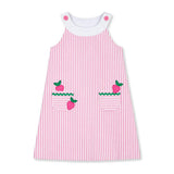 Seersucker Dress With Strawberries