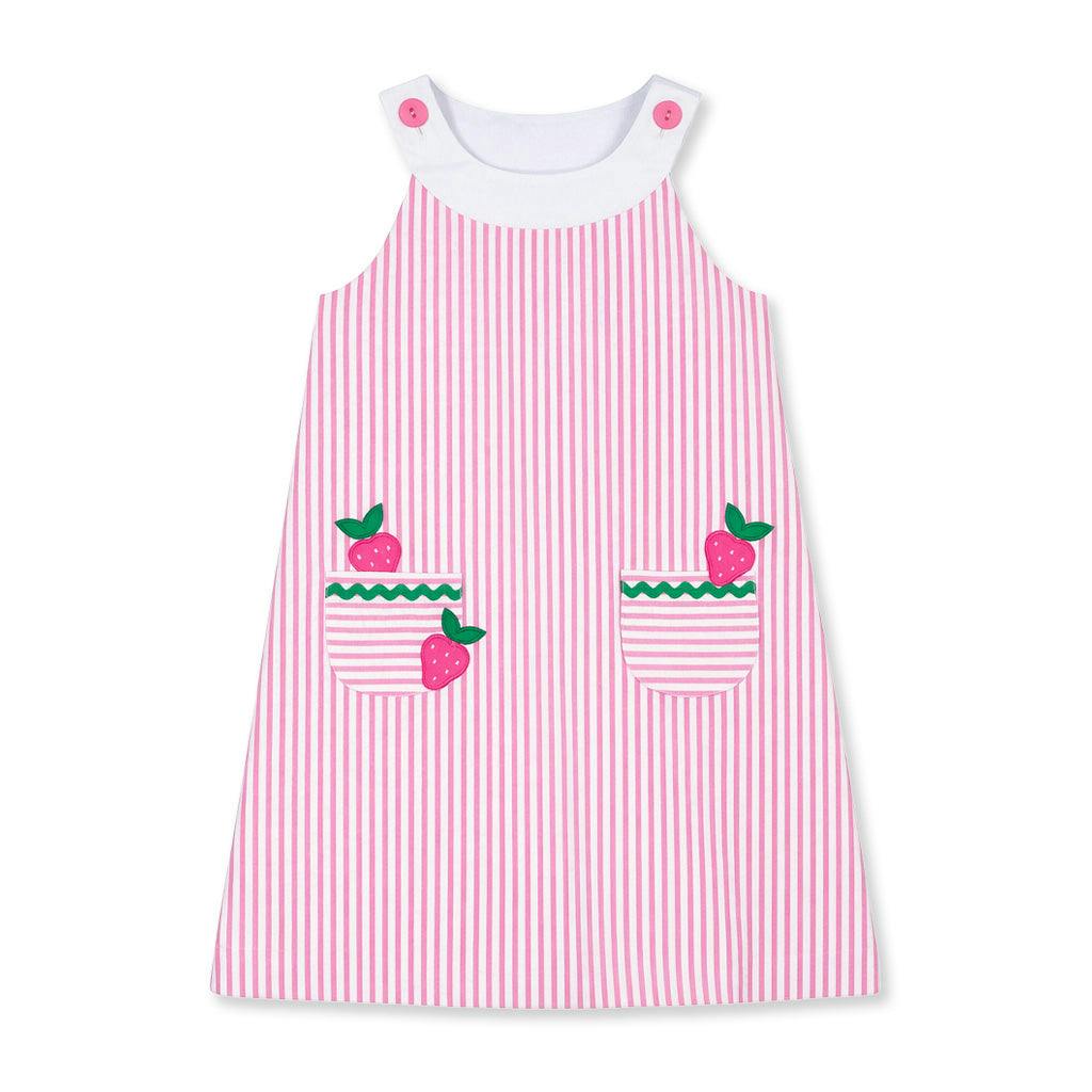 Seersucker Dress With Strawberries