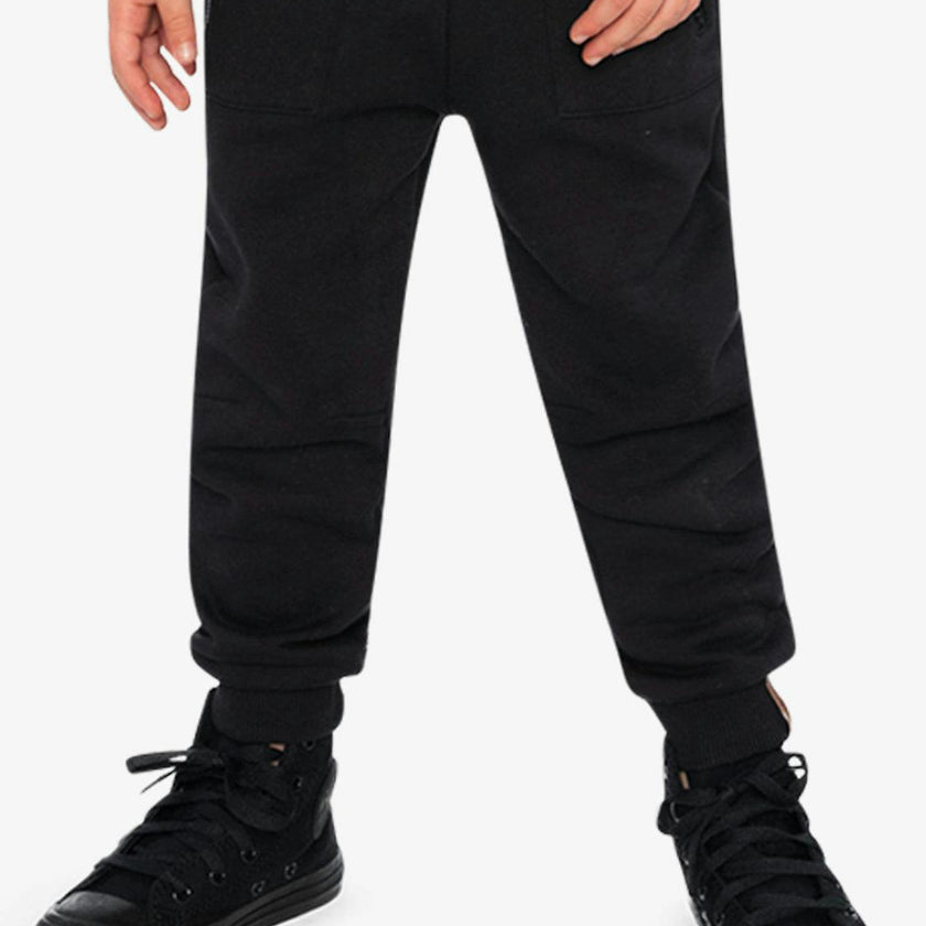 Fleece Sweatpants With Pockets Black