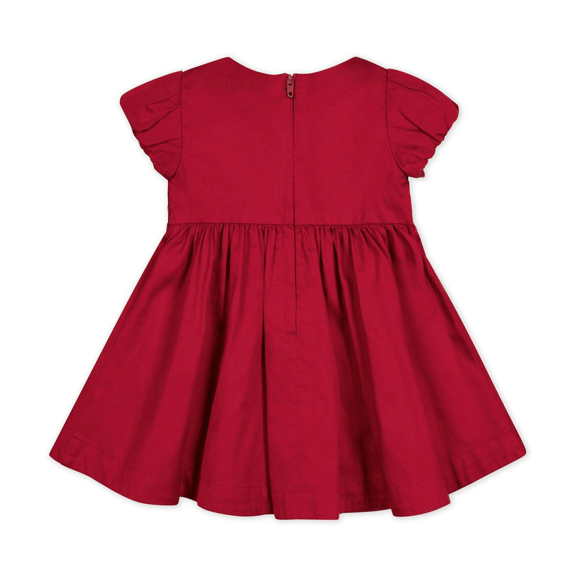 Organic Smocked Puff Sleeve Dress
