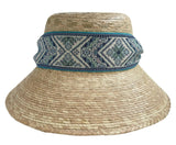 Clematis Bucket Hat (PreOrder Shipping June 15th) - Vintage Blue Azure Tapestry Short Ribbon