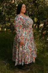 Selena Dress in Watercolor Floral