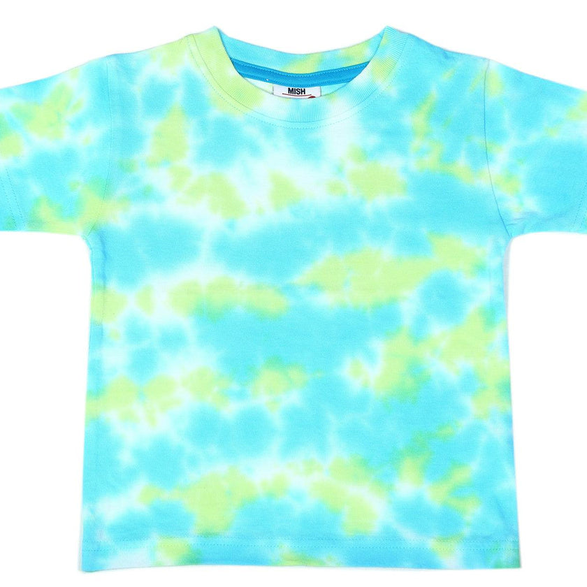 Kids Tee - Tie Dye Turq