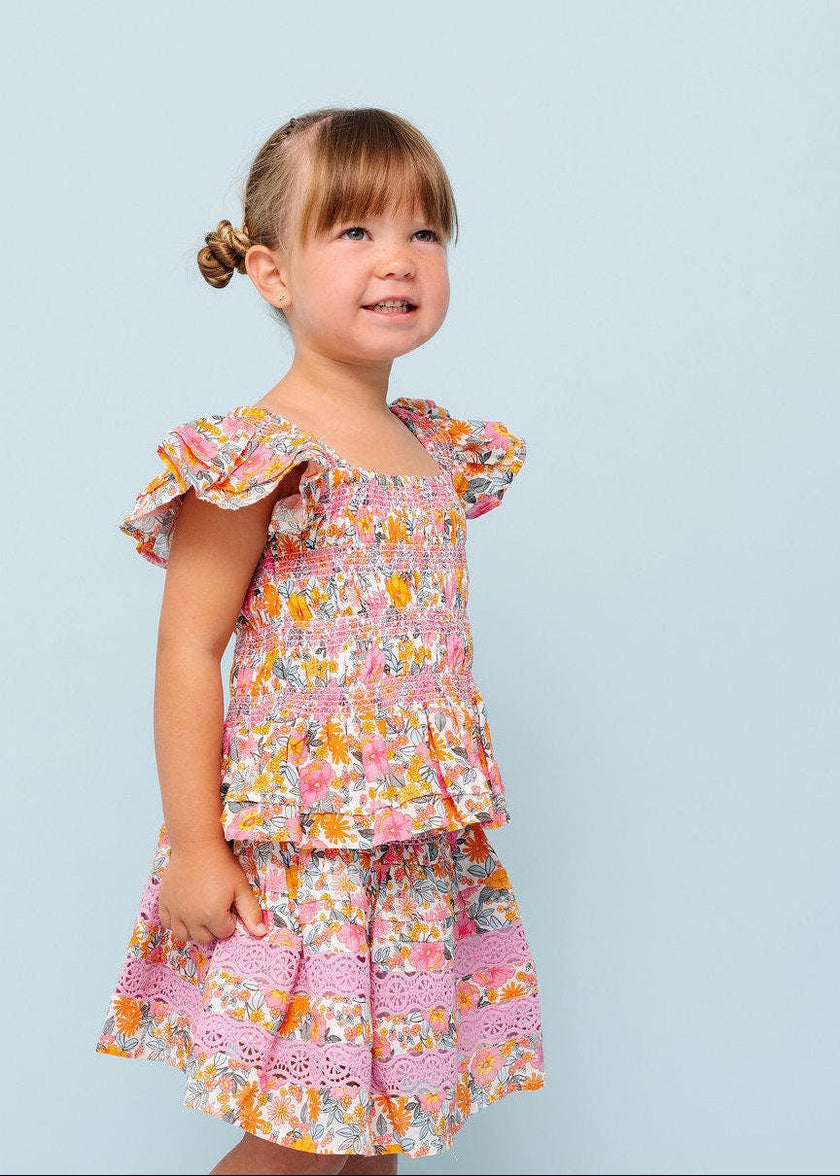 Retro Floral Kate Blouse