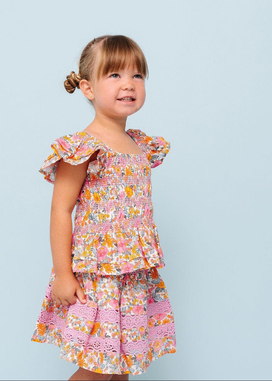 Retro Floral Kate Blouse