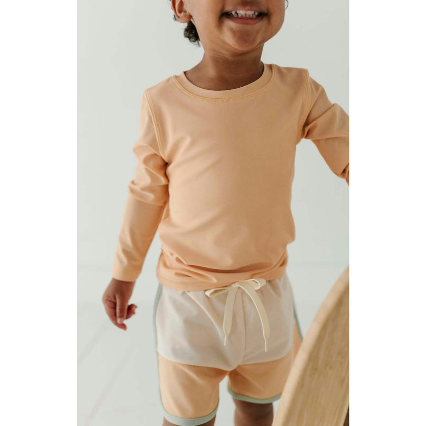 Boy's Long Sleeve Rash Guard Swim Shirt