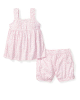Girl's Twill Charlotte Short Set in Sweethearts