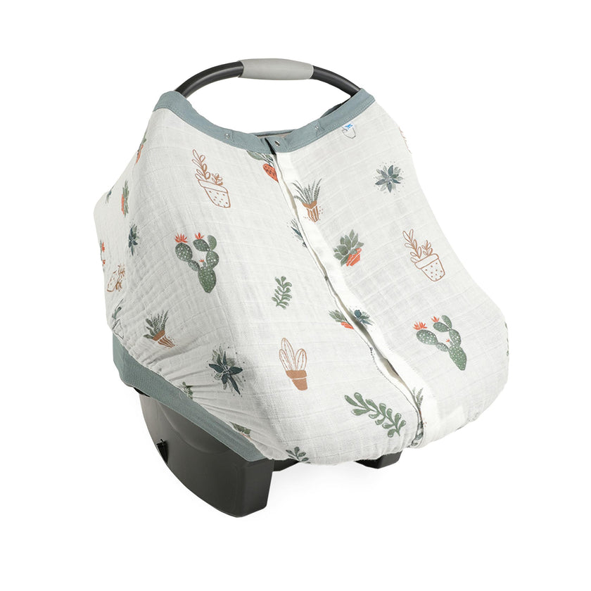 Cotton Muslin Car Seat Canopy - Prickle Pots