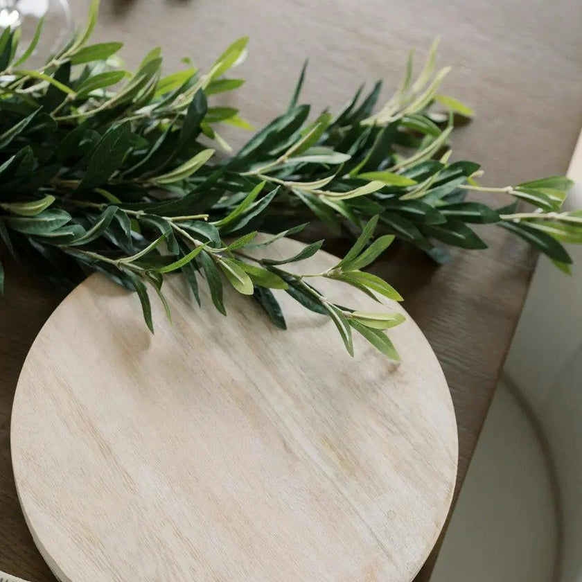 9' Artificial Olive Leaf Garland