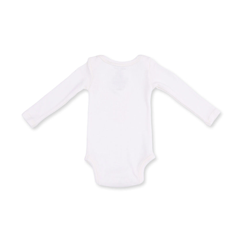 Solid Snow White - Lap Shoulder Bodysuit