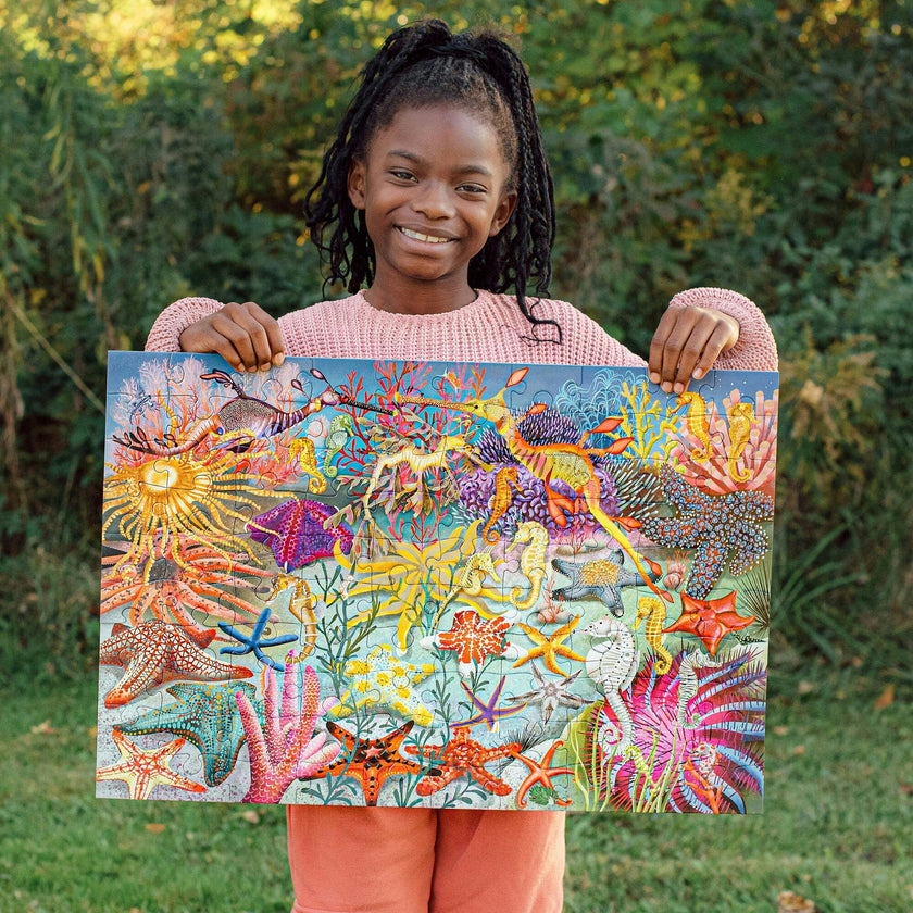 100 Piece Puzzle: Seahorses