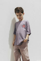 Relaxed Organic Cotton T-Shirt With SOW Sun Print