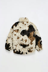 COW FUR JACKET BEIGE