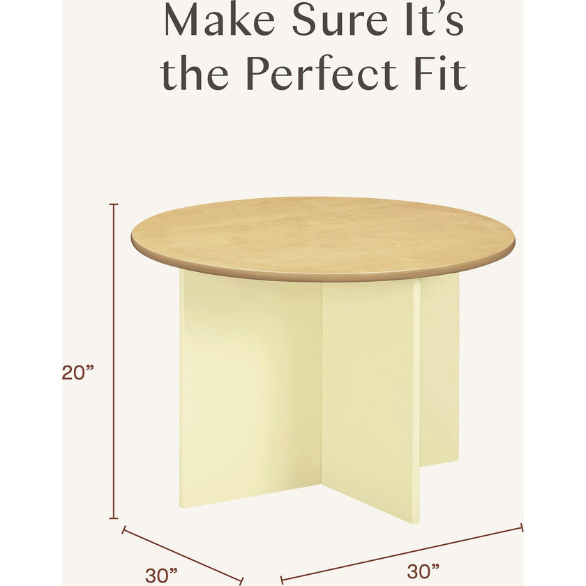 Nessa Nesting Play Table in Pale Yellow and Honey