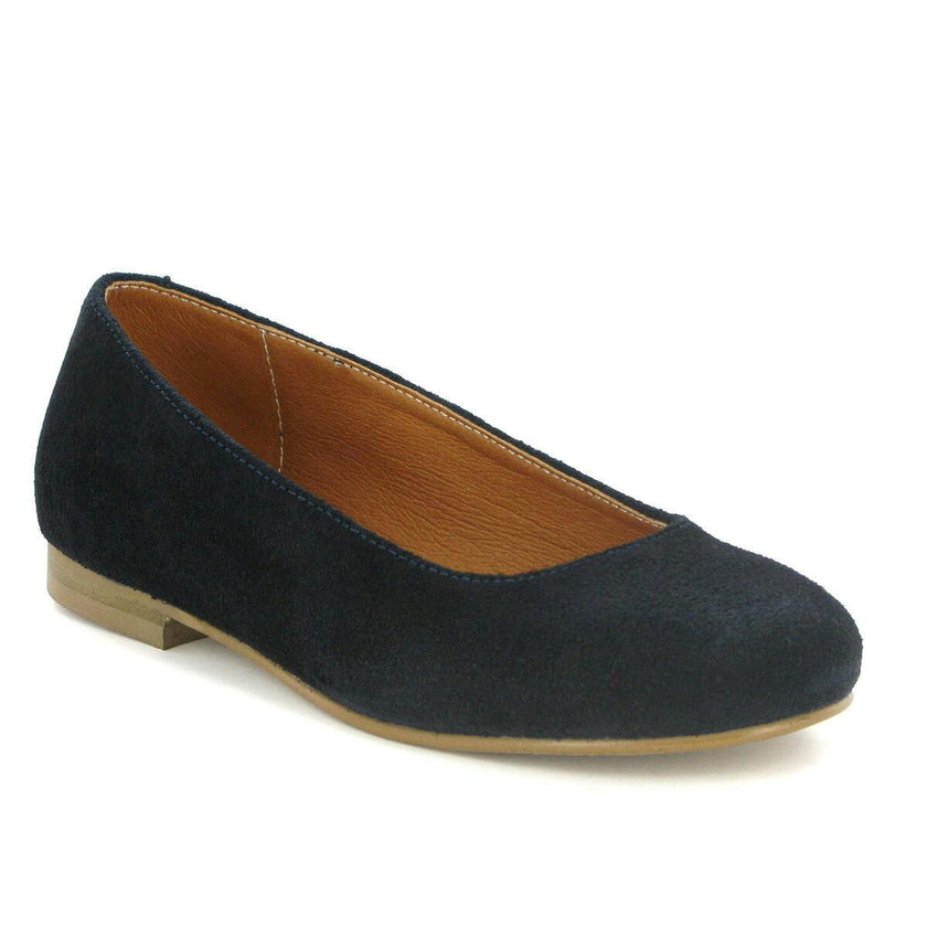 Suede Ballerinas, Dark Blue