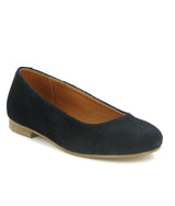 Suede Ballerinas, Dark Blue