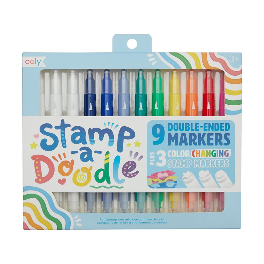 Stamp-A-Doodle Double Ended Markers - Color Changing - Set of 12
