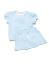 Diamond Quilt Pima Skirt Set